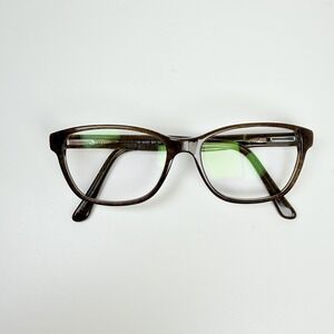 Chelsea Morgan CM6009 BR Eyeglasses Frames Brown Acetate 52-15-140 Womens